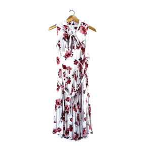 Women's Floral Torrid Challis Midi Swing Dress With Roses 12